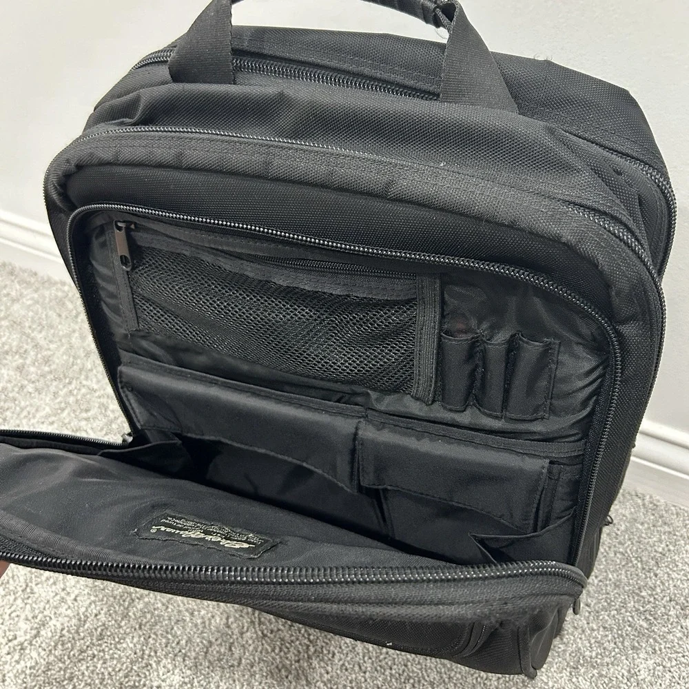 Eddie Bauer‎ Business Backpack Black Laptop Sleeve Office Backpack Travel Bag